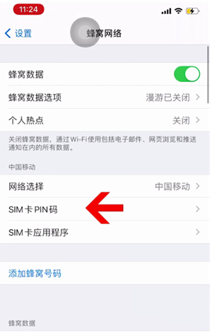 绵阳苹果14维修网分享如何给iPhone14的SIM卡设置密码 