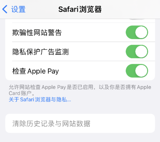 绵阳苹果手机维修分享Safari 浏览器清除历史记录无法使用怎么办 
