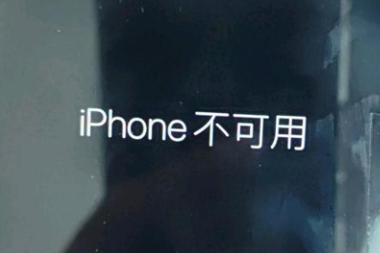 绵阳苹果服务网点分享锁屏界面显示“iPhone 不可用”如何解决 